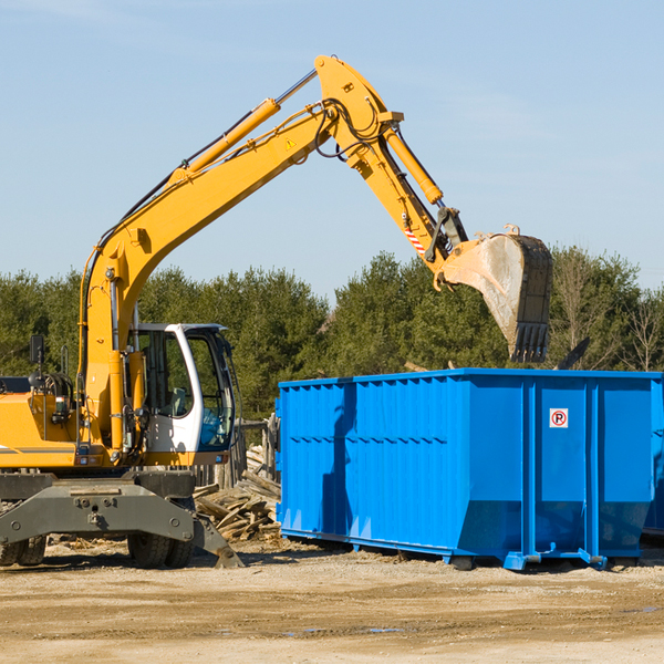 are there any restrictions on where a residential dumpster can be placed in Metamora IL